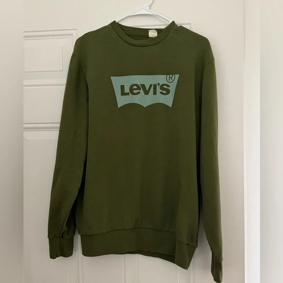 Levi's Olive Crewneck Sweater - Picture 1 of 6